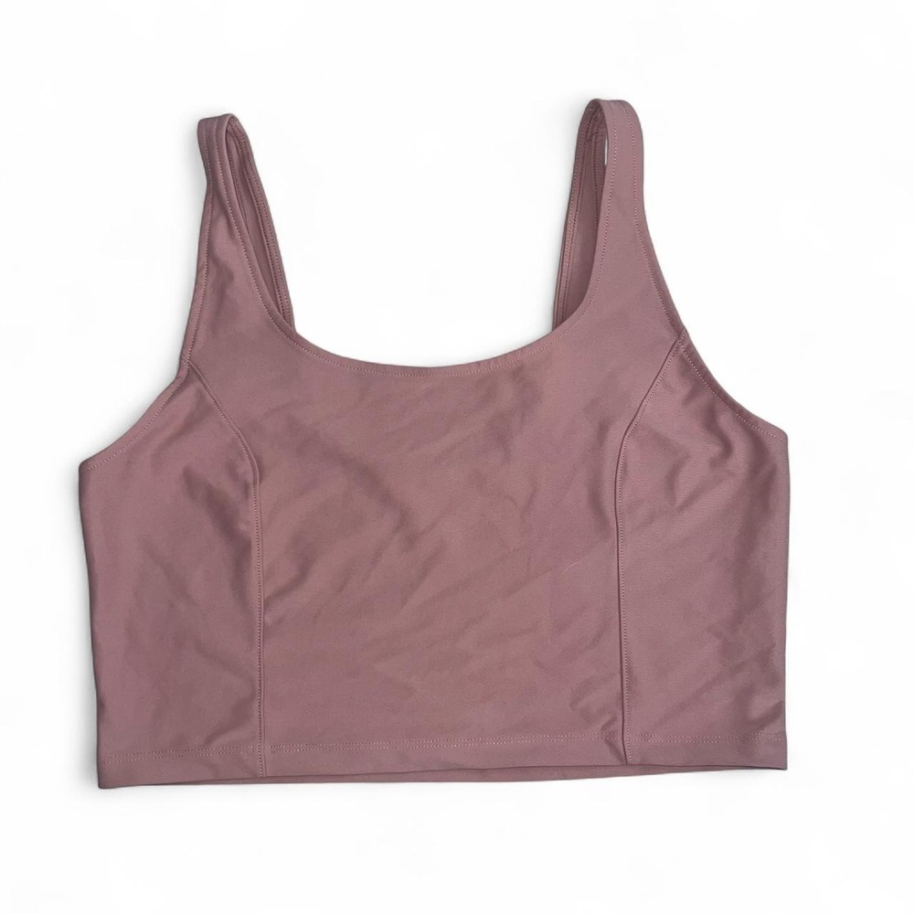 Old Navy Active PowerSoft Crop Tank / Sports Bra – Mauve – Size L